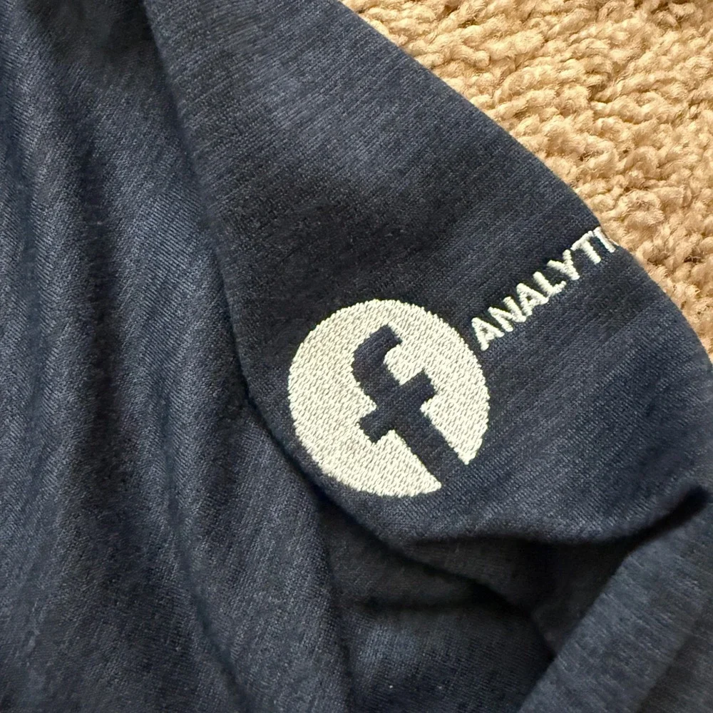 The North Face Mens  Full Zip Fleece Jacket Navy Blue Small FF22‎